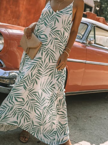 Milan Kiss Jurk crème/groen