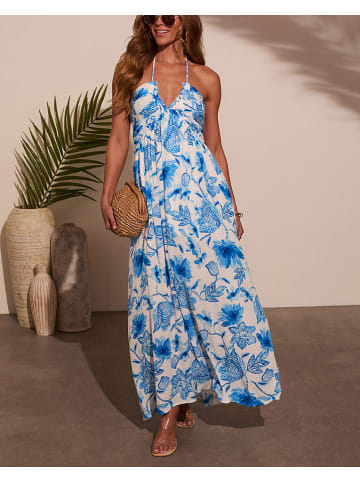 Milan Kiss Jurk wit/blauw