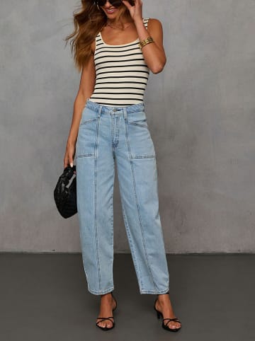 Milan Kiss Top in Creme/ Schwarz