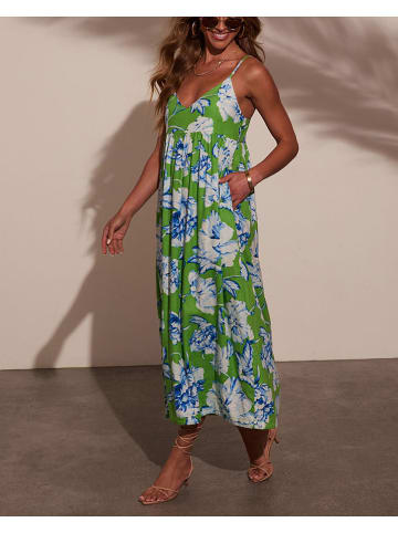 Milan Kiss Kleid in Grün/ Hellblau