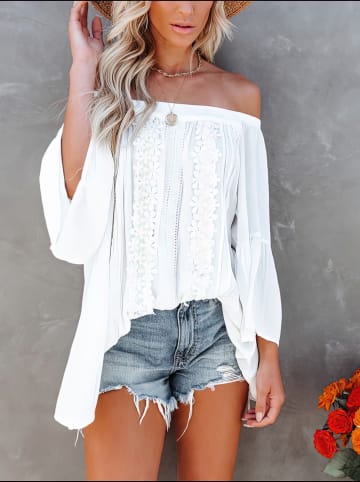 Milan Kiss Bluse in Weiß