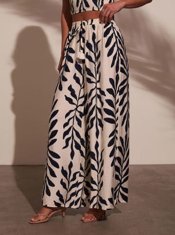 Milan Kiss Marlenebroek crème/zwart