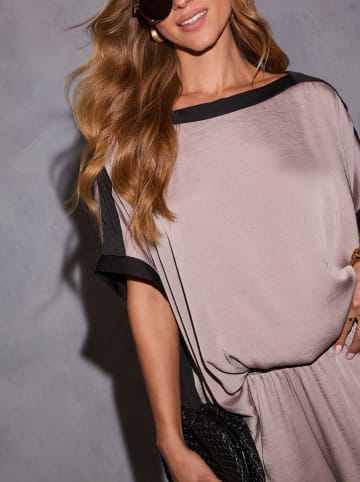 Milan Kiss Bluse in Rosa/ Schwarz