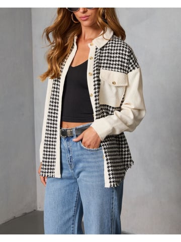 Milan Kiss Hemd in Creme/ Schwarz