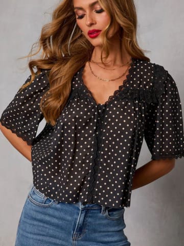 Milan Kiss Bluse in Schwarz