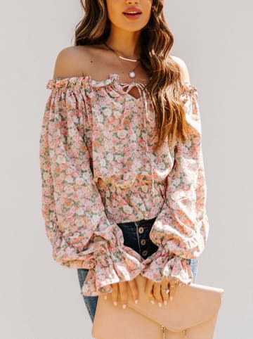 Milan Kiss Bluse in Pink/ Bunt