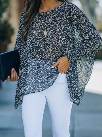 Milan Kiss Blouse zwart/meerkleurig