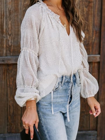 Milan Kiss Bluse in Creme