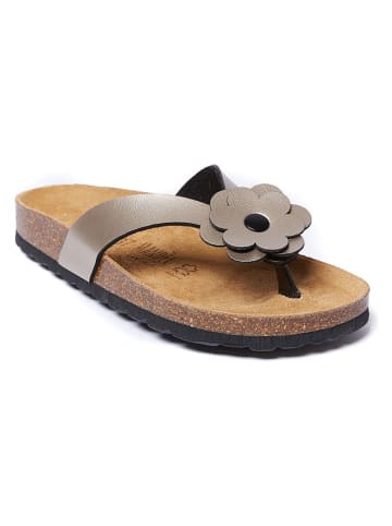 Mandel Teenslippers "Lene" bruin
