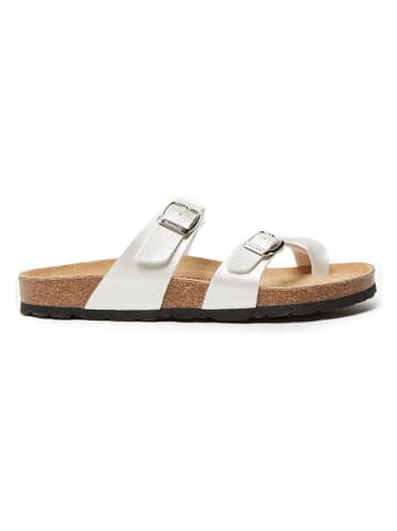 Mandel Teenslippers "Daria" wit