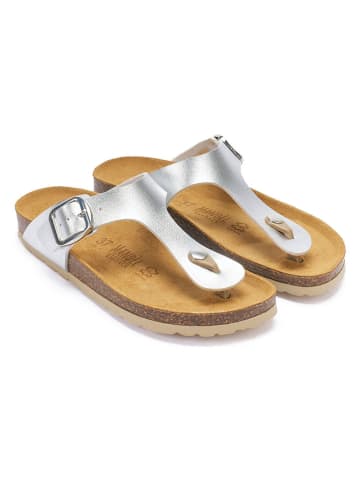 Mandel Teenslippers zilverkleurig
