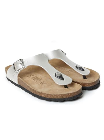 Mandel Zehentrenner "Blanca" in Weiß