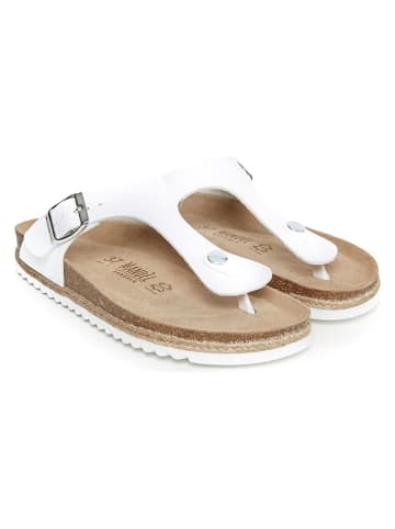 Mandel Teenslippers "Blanca" wit