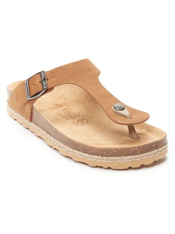 Mandel Teenslippers "Blanca" lichtbruin