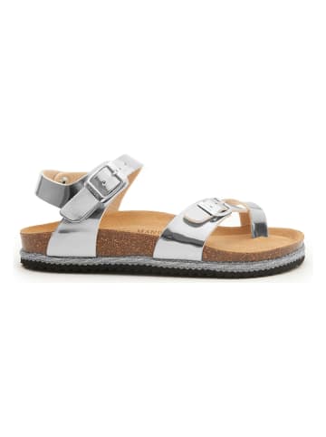 Mandel Sandalen in Silber