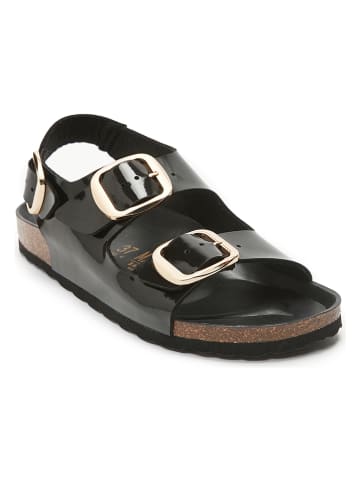 Mandel Sandalen zwart