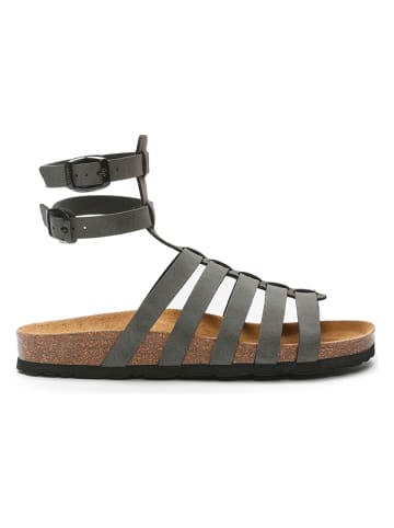 Mandel Sandalen in Grau