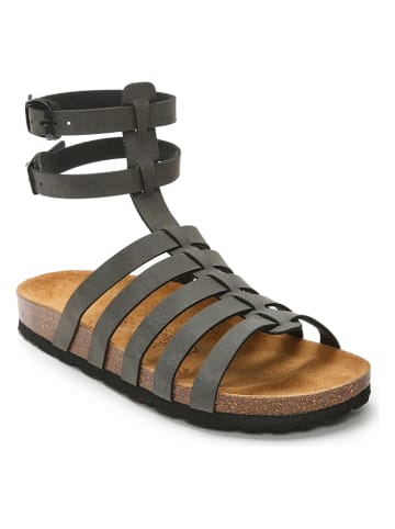 Mandel Sandalen in Grau