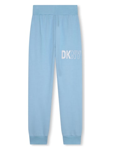 DKNY Spodnie dresowe w kolorze błękitnym