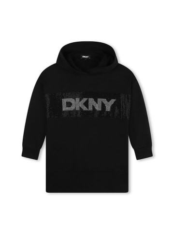 DKNY Hoodie-Kleid in Schwarz