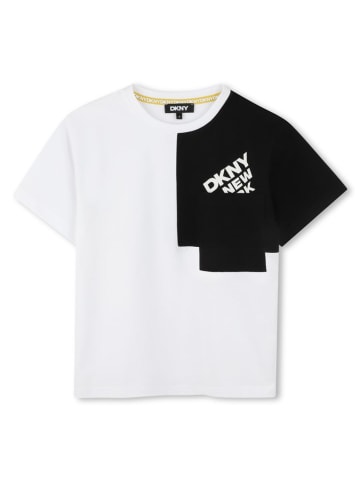 DKNY Shirt in Weiß/ Schwarz