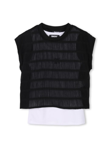 DKNY Koszulka w kolorze czarno-białym