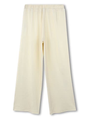 DKNY Spodnie w kolorze kremowo-złotym