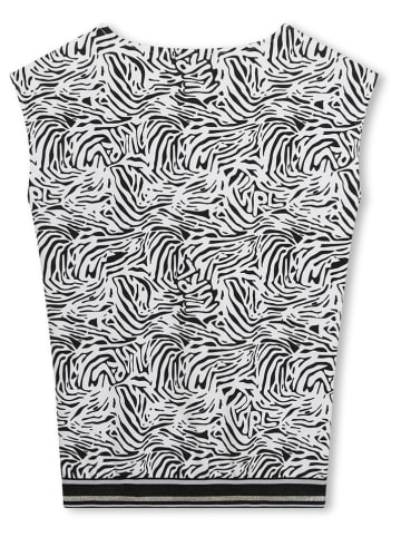 Karl Lagerfeld Kids Sukienka w kolorze czarno-białym