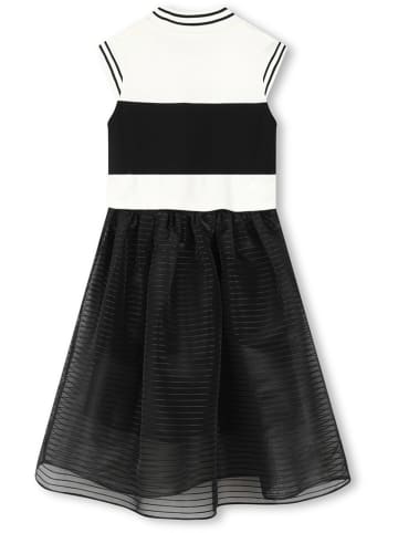 Karl Lagerfeld Kids Jurk zwart/wit