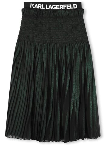Karl Lagerfeld Kids Spódnica w kolorze ciemnozielonym