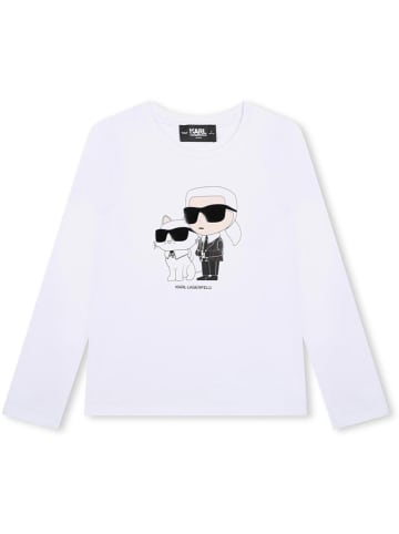 Karl Lagerfeld Kids Longsleeve wit