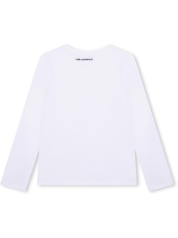 Karl Lagerfeld Kids Longsleeve in Weiß