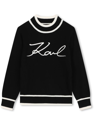 Karl Lagerfeld Kids Trui zwart/wit