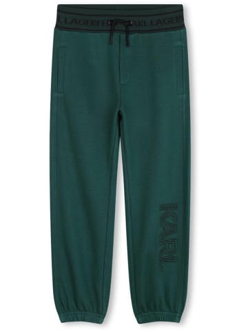 Karl Lagerfeld Kids Spodnie dresowe w kolorze morskim