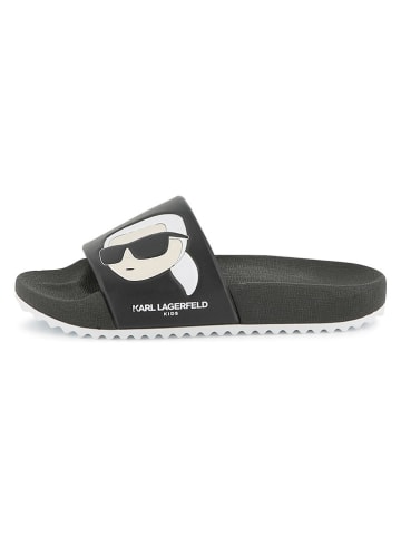 Karl Lagerfeld Kids Pantoletten in Schwarz