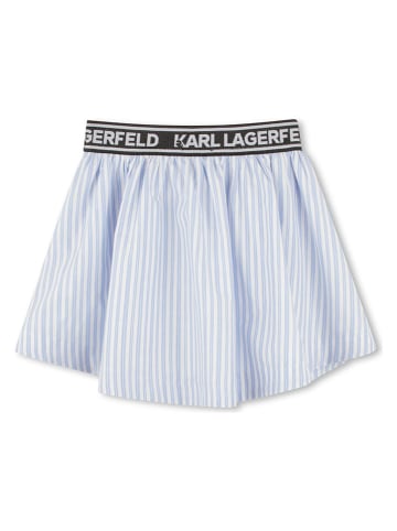 Karl Lagerfeld Kids Spódnica w kolorze błękitno-białym