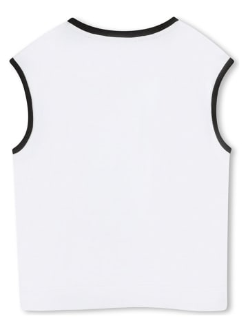 Karl Lagerfeld Kids Top wit/zwart