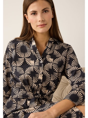 More & More Sukienka w kolorze czarno-kremowym