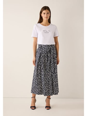 More & More Rok donkerblauw/wit