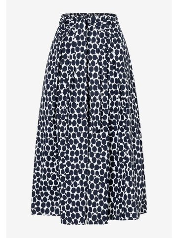 More & More Rok donkerblauw/wit