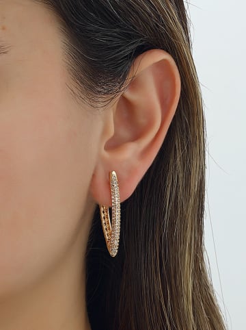 atelier MIU Vergold. Creolen mit Edelsteinen