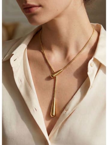 atelier MIU Vergold. Halskette mit Schmuckelementen - (L)48 cm