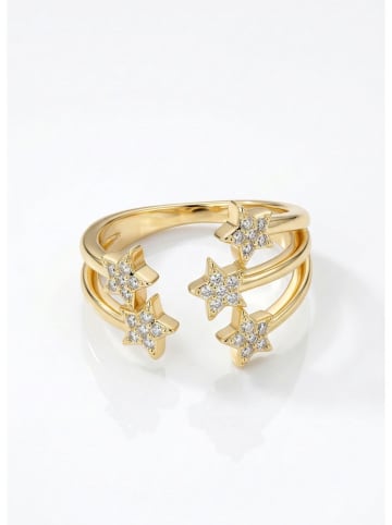 atelier MIU Vergulde ring met edelstenen