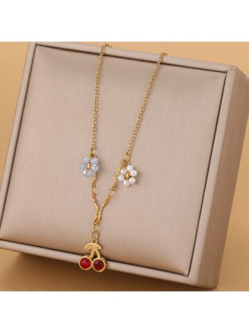 atelier MIU Vergulde ketting met sierelementen - (L)45 cm