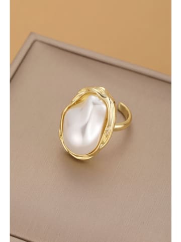 atelier MIU Vergulde ring met parel