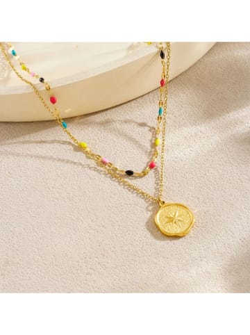 atelier MIU Vergulde ketting met sierelementen - (L)45 cm