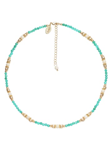 U.S. Polo Assn. Vergold. Halskette mit Edelsteinen - (L)37 cm