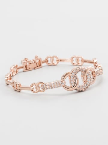 U.S. Polo Assn. Rosévergold. Armkette mit Schmuckelementen