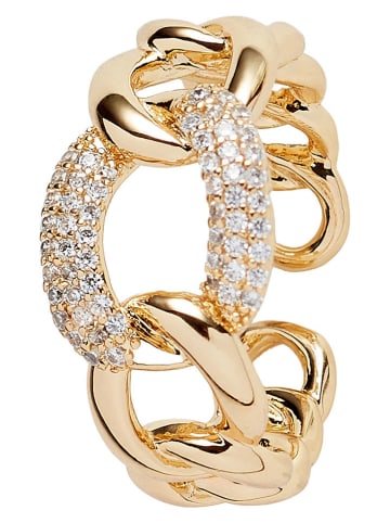 U.S. Polo Assn. Vergulde ring met kristallen