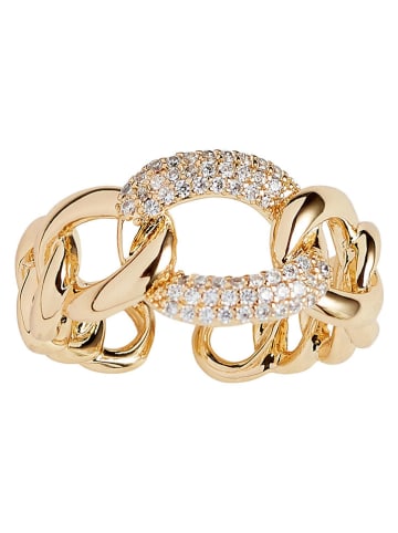 U.S. Polo Assn. Vergold. Ring mit Kristallen